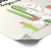 赤ちゃんはスイートフィエスタ ラマ ベイビーシャワー サイン (角)