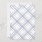 赤ちゃんは寒い外へ クマの男の子 赤ちゃんのお祝い 招待状 (裏面)