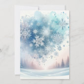 赤ちゃんは寒い外側の冬の赤ちゃんシャワー 招待状 (裏面)