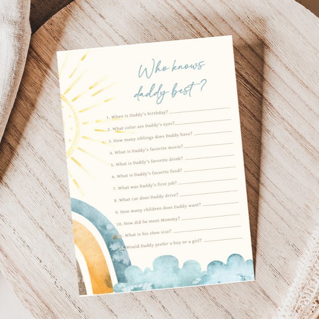 赤ちゃんは誰に似ている？ゲーム お父さんを知ってる？ (Here Comes the Son Baby Shower Game)