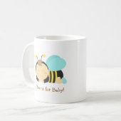 赤ちゃんはBaby、妊婦さんはBumble Bee コーヒーマグカップ (正面左)