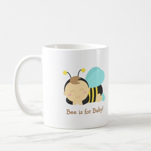 赤ちゃんはBaby、妊婦さんはBumble Bee コーヒーマグカップ (左)