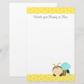 赤ちゃんはBee、ママはBumble Bee 便箋 (正面/裏面)