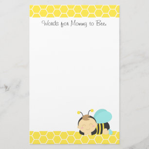 赤ちゃんはBee、ママはBumble Bee 便箋