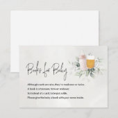 赤ちゃんへのメッセージカード - 新しい命が芽生える エンクロージャーカード (正面/裏面)