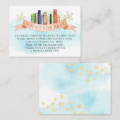 赤ちゃんへの本のプレゼントカード 名刺 (正面/裏面)