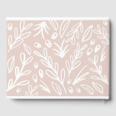 赤ちゃんへの花のような願い ゲストブック (裏面)