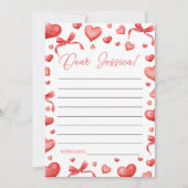 赤ちゃんへの願いを込めたカード Sweetheart Wishes Card 招待状 (正面)