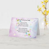 赤ちゃんまたは子供の追悼カード カード (黄色い花)