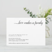 赤ちゃんまたは幼児の養子縁組パーティー招待状 招待状 (スタンド正面)