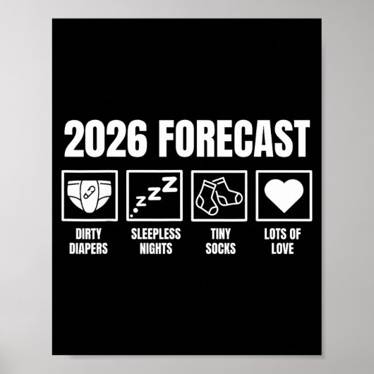 赤ちゃんもうすぐ2026年 妊娠 発表 予測 ポスター (正面)