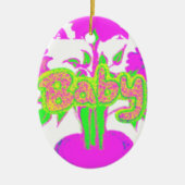 赤ちゃんもハクナマタタ セラミックオーナメント (正面)