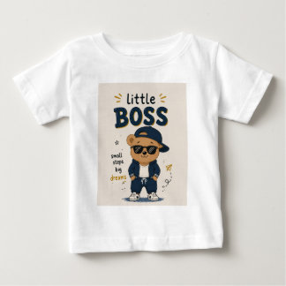赤ちゃんや子供のためのキュートなテディベアTシャツデザイン ベビーTシャツ