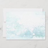 赤ちゃんよ、外は寒いよ、冬のベイビーシャワー 招待状 (裏面)