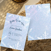 赤ちゃんよ、外は寒いよ 冬のベイビーシャワー 招待状