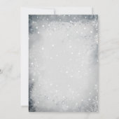 赤ちゃんよ 外は寒いよ 北の動物 ユキヒョウ 招待状 (裏面)