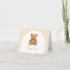 赤ちゃんをお迎えするパーティーグッズ We Can Bearly Wait Baby Shower サンキューカード
