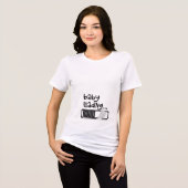 赤ちゃんをお迎え準備中 トライブレンドＴシャツ (正面全面)