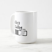 赤ちゃんをお迎え コーヒーマグカップ (正面左)