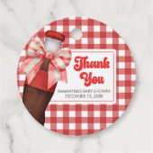 赤ちゃんをシャワーポップ・アートの浴びる準備 フェイバータグ (正面)