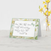 赤ちゃんを亡くした方への哀悼カード/流産/死産 カード (黄色い花)