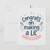 赤ちゃんを作ったね おめでとう 面白い妊娠 ポストカード (正面/裏面)