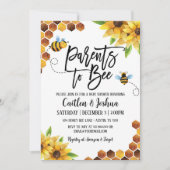 赤ちゃんを愛する両親シャワー蜂蜜ビー 招待状 (正面)