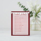 赤ちゃんを愛する赤いバンティングを望む アドバイスカード (スタンド正面)