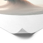 赤ちゃんを抱く母のミニマルパステルアート ポスター (角)