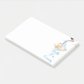 赤ちゃんを運ぶコウテンチョウの面白い付箋 ポストイット (アングル)