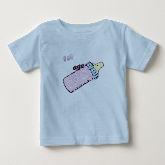 赤ちゃんアグド1歳 ベビーTシャツ (正面)
