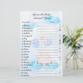 赤ちゃんアニマルゲーム赤ちゃんシャワーを推測 (スタンド正面)