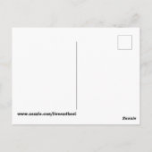 赤ちゃんアルパカと母親の牧場 ポストカード (裏面)