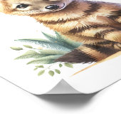 赤ちゃんアードウルフのぬりえ - サファリ動物プリント ポスター (角)