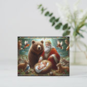 赤ちゃんイエスお誕生日おめでとう ポストカード (スタンド正面)