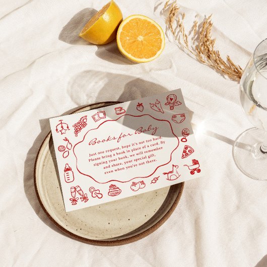 赤ちゃんイタリアンシャワー用チャオバンビノ本 エンクロージャーカード