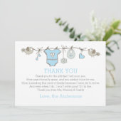 赤ちゃんエレガントのお感謝してい着物を着る サンキューカード (スタンド正面)