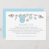 赤ちゃんエレガントのお感謝してい着物を着る サンキューカード (正面/裏面)