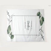 赤ちゃんエレガントのシャワーが緑に戻る タペストリー (正面(横))