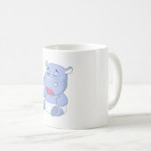 赤ちゃんカバの泣き声 コーヒーマグカップ (正面右)