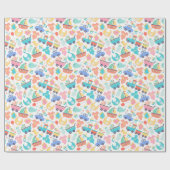 赤ちゃんカラフルのシャワー ラッピングペーパー (フラット)