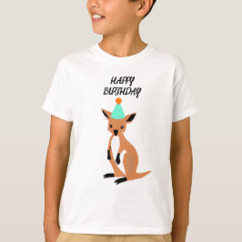 赤ちゃんカンガルーのバースデーTシャツ Tシャツ