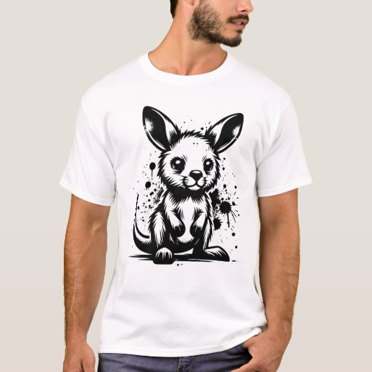 赤ちゃんカンガルー Tシャツ (正面)