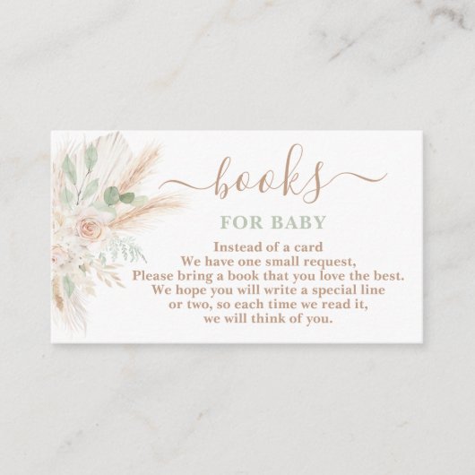 赤ちゃんガールカードのためのセージ緑の熱帯書籍 エンクロージャーカード (正面)