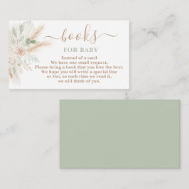 赤ちゃんガールカードのためのセージ緑の熱帯書籍 エンクロージャーカード