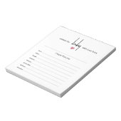 赤ちゃんガールシャワーゲームに40ページの涙の願い ノートパッド (回転)