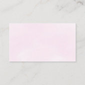 赤ちゃんガールシャワーピンクのチャプターブック エンクロージャーカード (裏面)