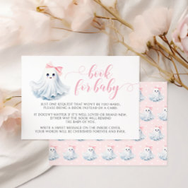 赤ちゃんガールシャワー用かわいいピンクの小さなブーブック 出欠カード