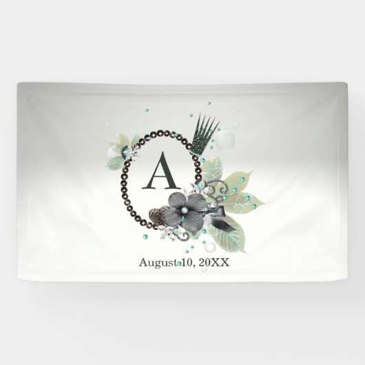 赤ちゃんガールバナーのキラキラの王冠 横断幕 (横)