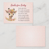 赤ちゃんガールワイルドアニマルサファリのためのキリンの本 エンクロージャーカード (正面/裏面)